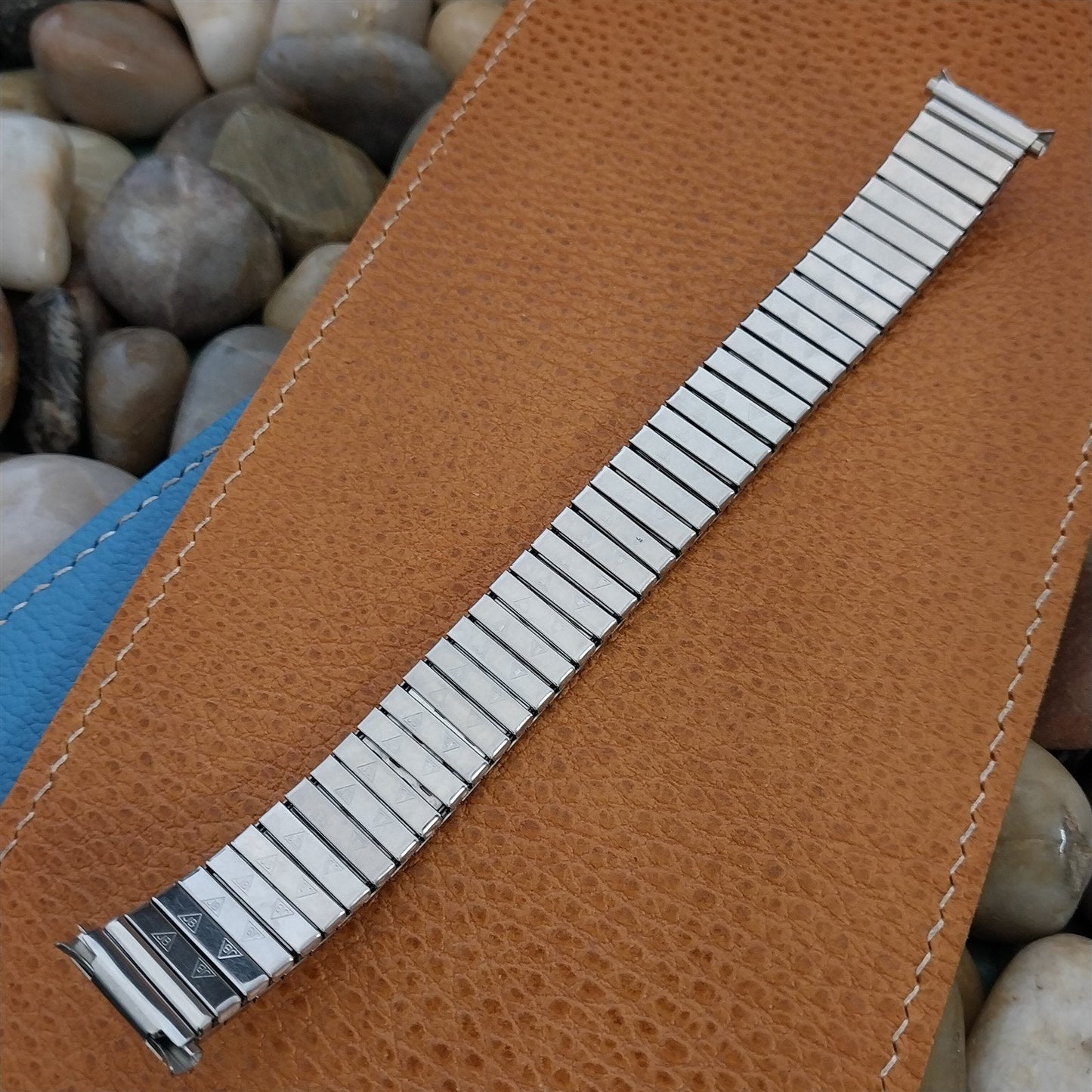 JB Champion Long Stainless Steel 18mm 19mm Unused nos 1970s Vintage Watch Band