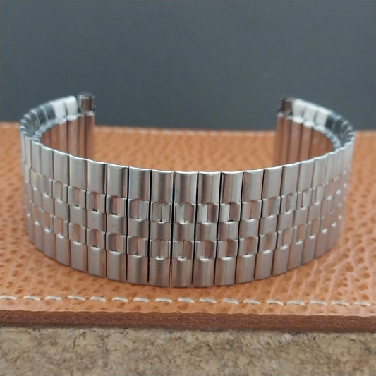Vintage Wide Stainless Steel Classic Stretch 19mm 20mm 22mm Unused Watch Band