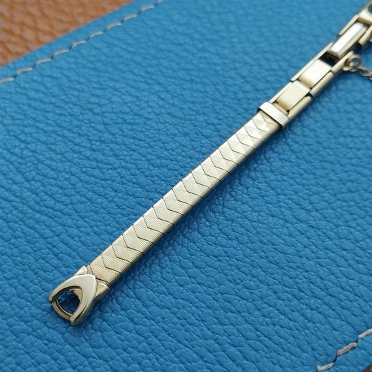 1960s Ladies Yellow Gold-Filled Speidel Unused Vintage Cocktail Watch Band