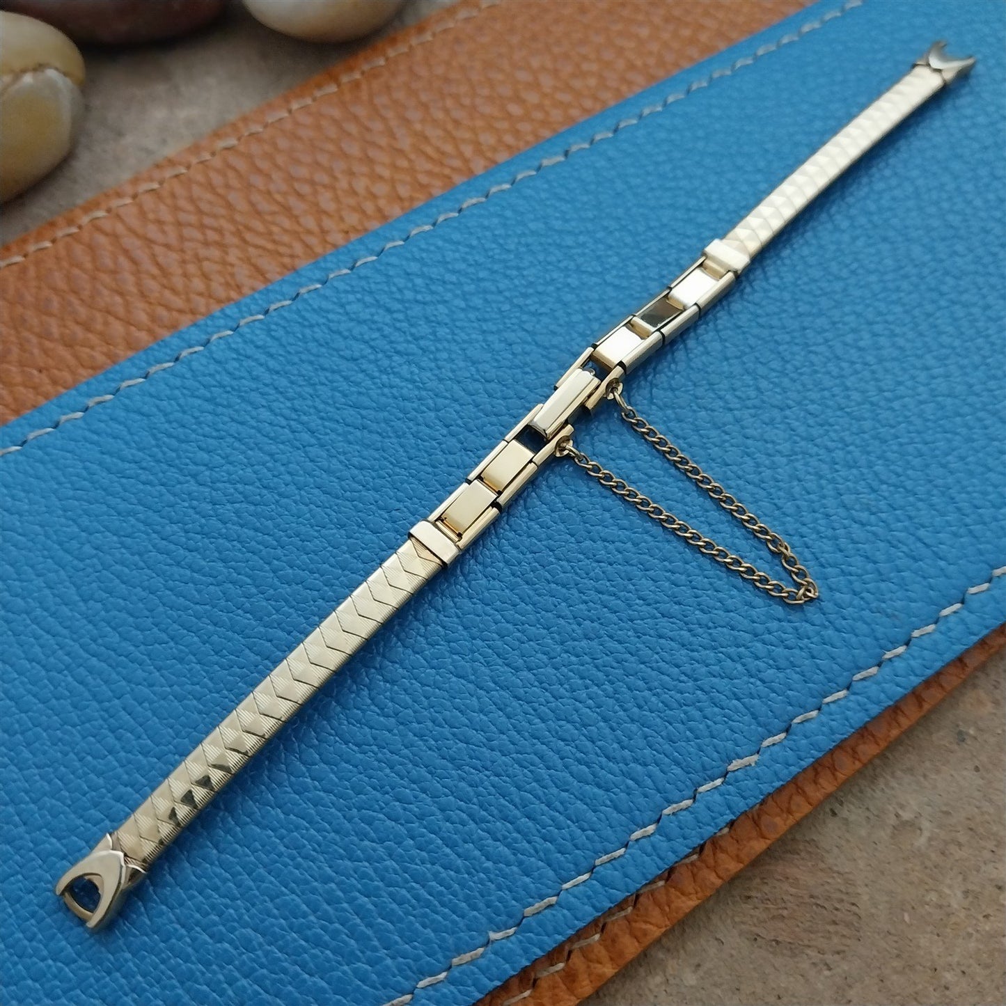 1960s Ladies Yellow Gold-Filled Speidel Unused Vintage Cocktail Watch Band