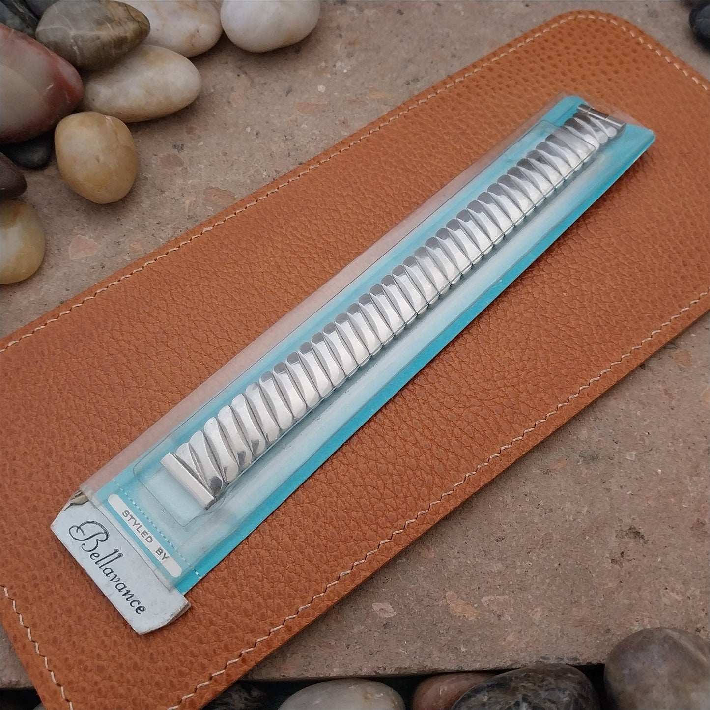 1950s Vintage Bellavance 5/8" Stainless Steel Long Classic Stretch Watch Band