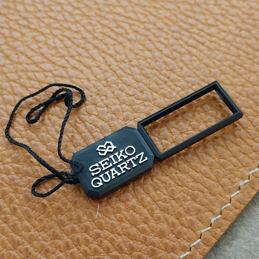 Seiko Quartz SQ Vintage Watch Plastic Hang Tag