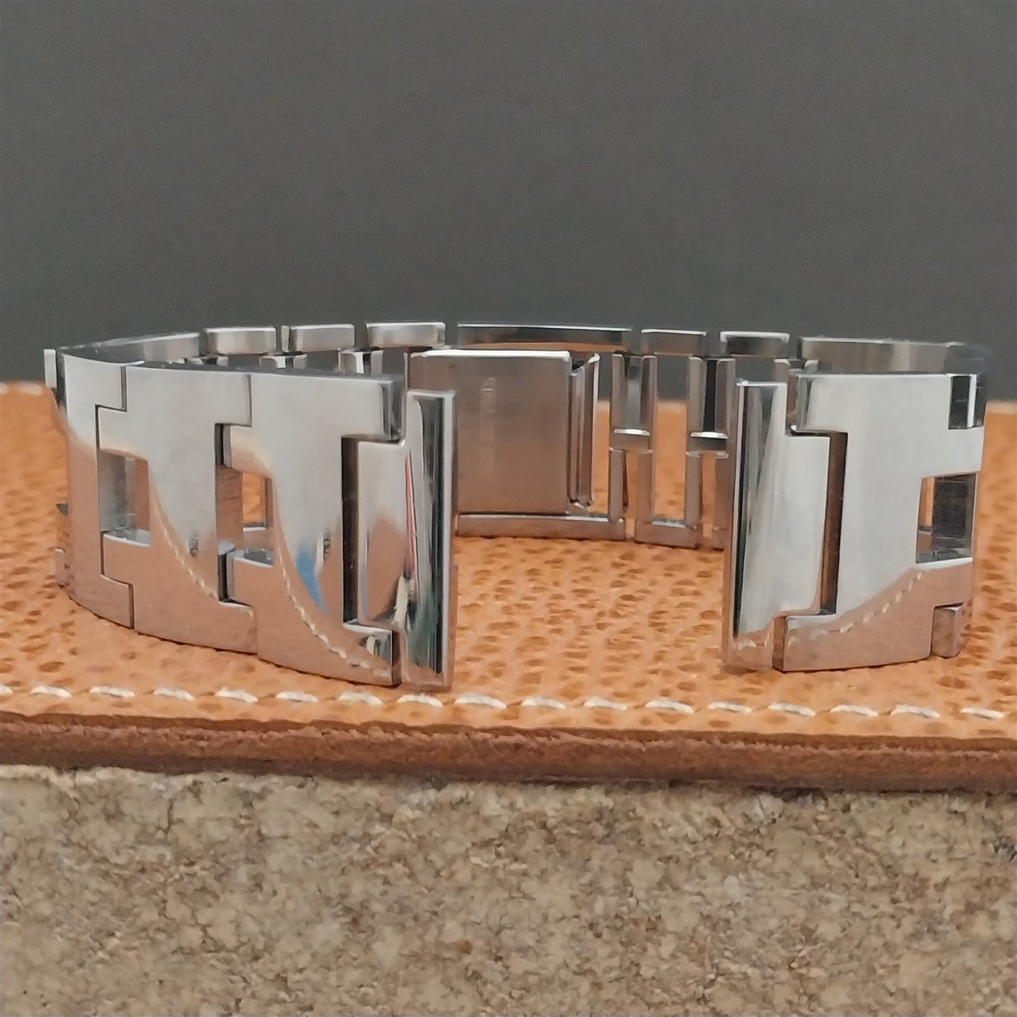 19mm Stainless Steel Texas Instruments LCD nos Vintage Watch Band