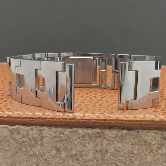 19mm Stainless Steel Texas Instruments LCD nos Vintage Watch Band