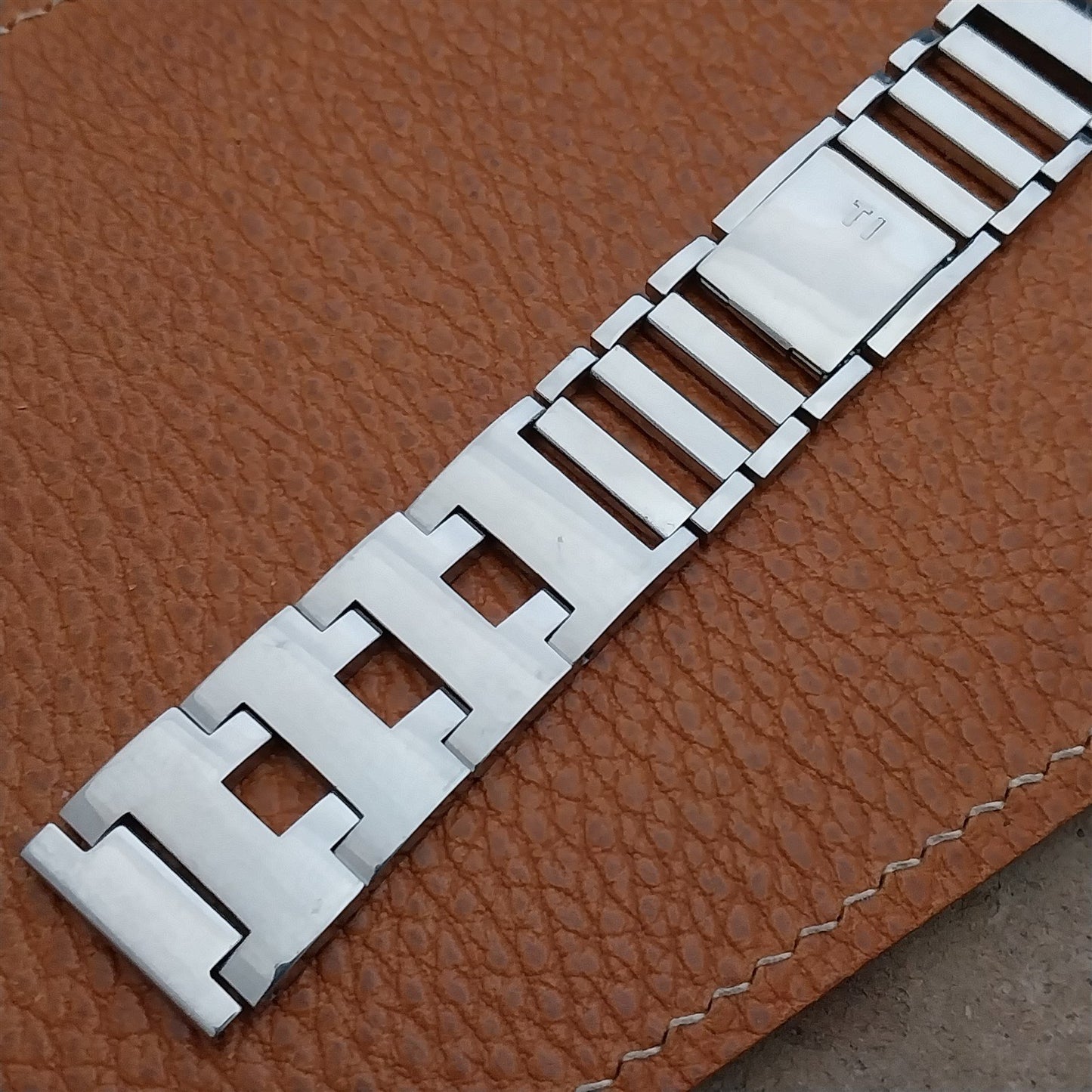 19mm Stainless Steel Texas Instruments LCD nos Vintage Watch Band