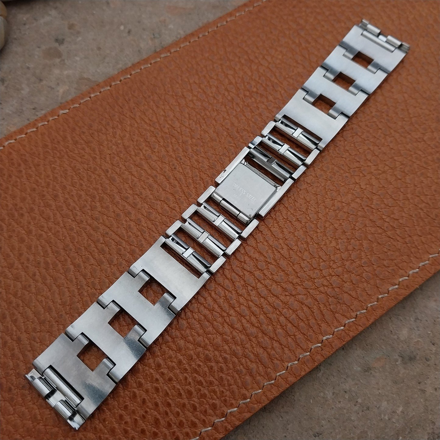 19mm Stainless Steel Texas Instruments LCD nos Vintage Watch Band