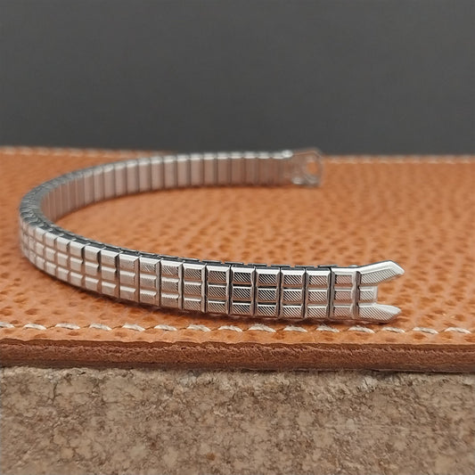 Vintage Speidel Ladies Classic Stretch Unused Stainless Cocktail Watch Band