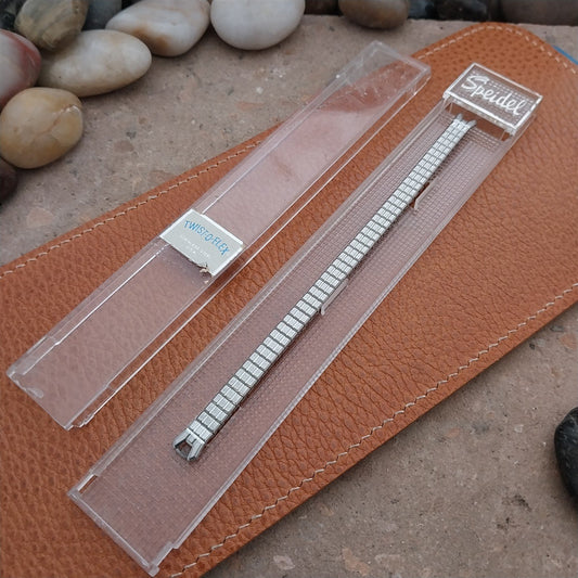 Vintage Speidel Ladies Classic Stretch Unused Stainless Cocktail Watch Band