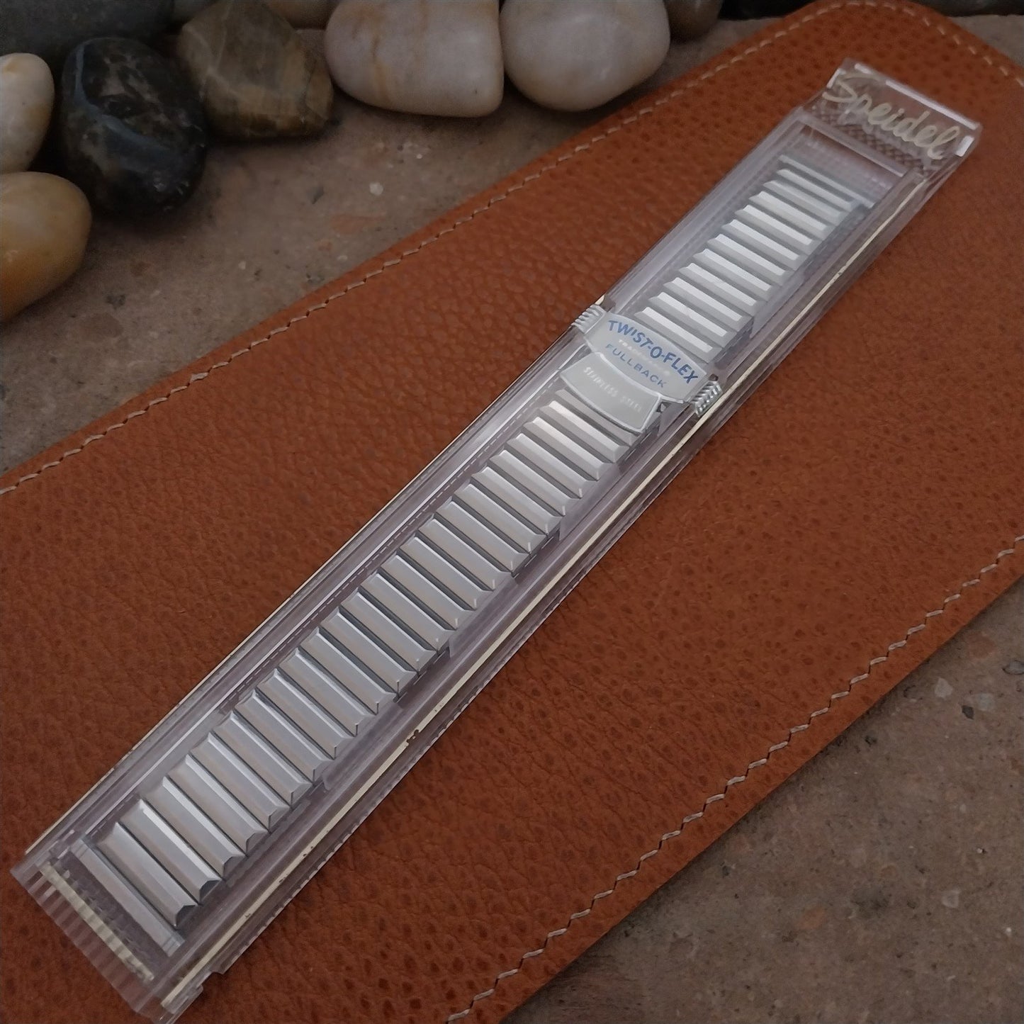 19mm 18mm 17mm 1967 Speidel Twistoflex Fullback Stainless NOS Vintage Watch Band