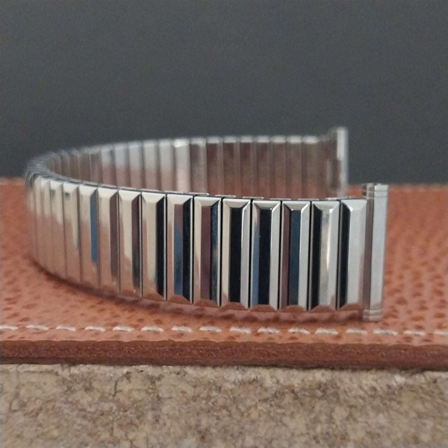 19mm 18mm 17mm 1967 Speidel Twistoflex Fullback Stainless NOS Vintage Watch Band