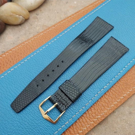 Vintage 22mm Downing Unpadded Lizard NOS Long Classic Tapered Watch Strap