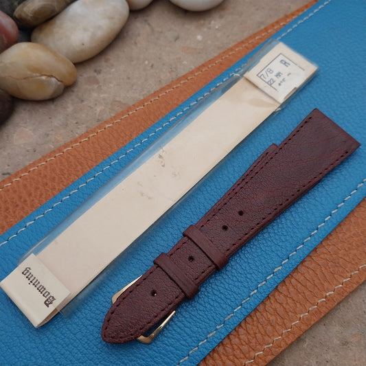 Vintage 22mm Downing Italy Unpadded Buffalo Classic Tapered Unused Watch Strap