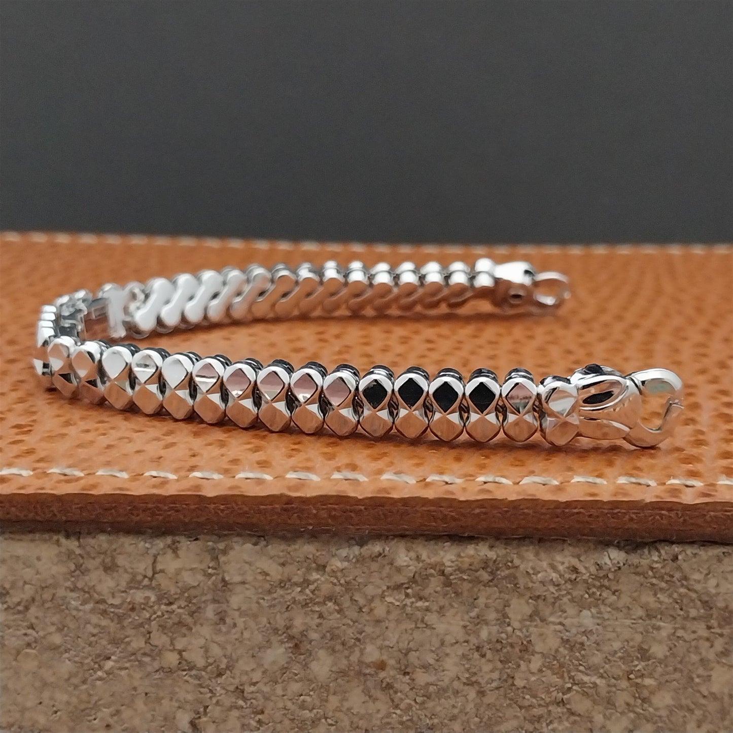 1950s Vintage JB Champion White Gold Filled Unused Ladies Cocktail Watch Band