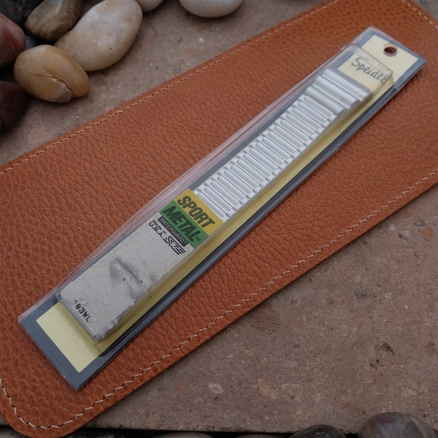 Vintage Speidel 18mm 20mm Silver Sport Metal Classic Stretch Unused Watch Band