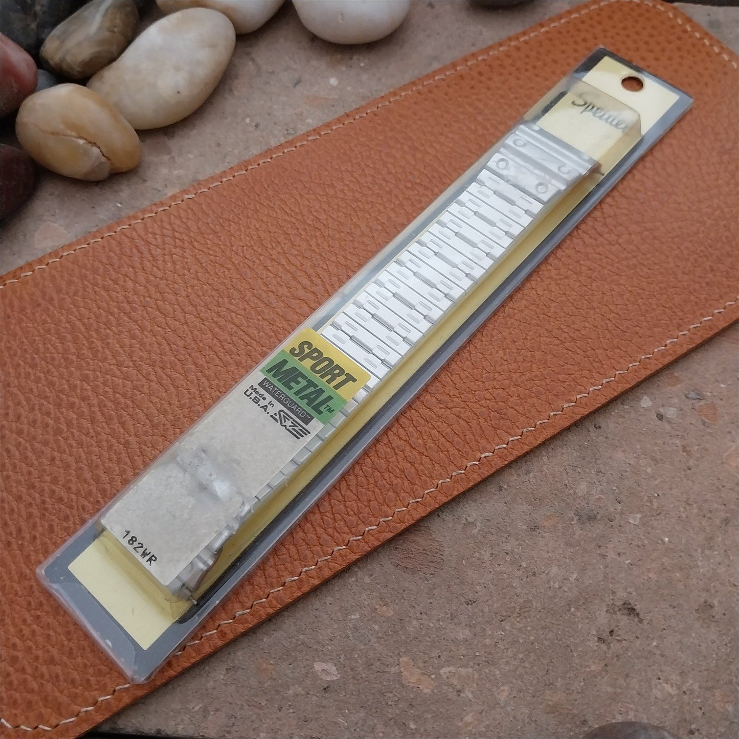 Vintage Speidel 18mm 20mm Silver Sport Metal Classic Stretch Unused Watch Band