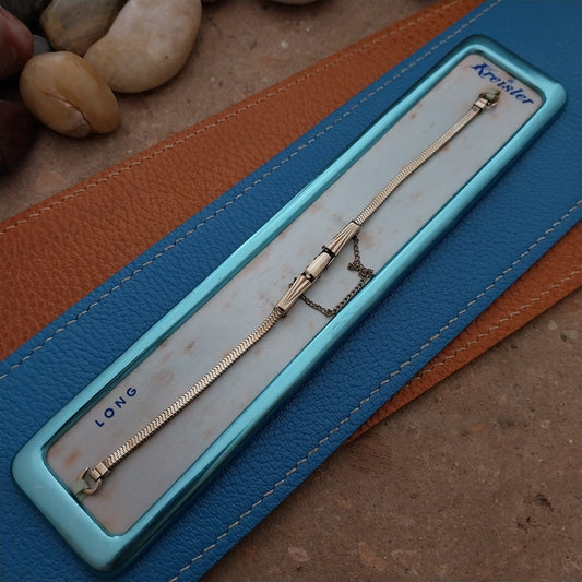 Vintage Kreisler Long Gold-Fill Unused Classic 1950s Ladies Cocktail Watch Band