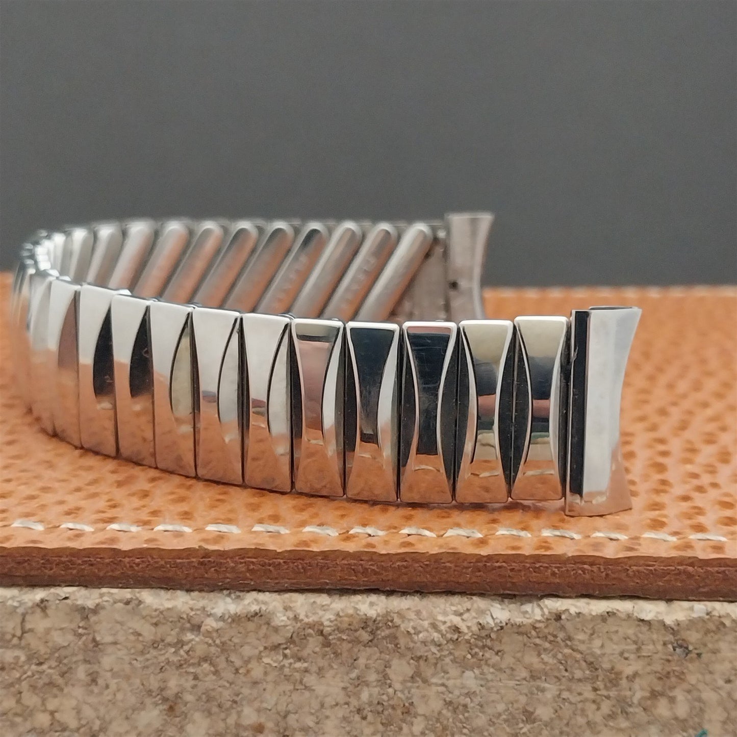 Vintage 1960 Flex-Let Rex Stainless Steel Expansion 17.2mm Unused nos Watch Band
