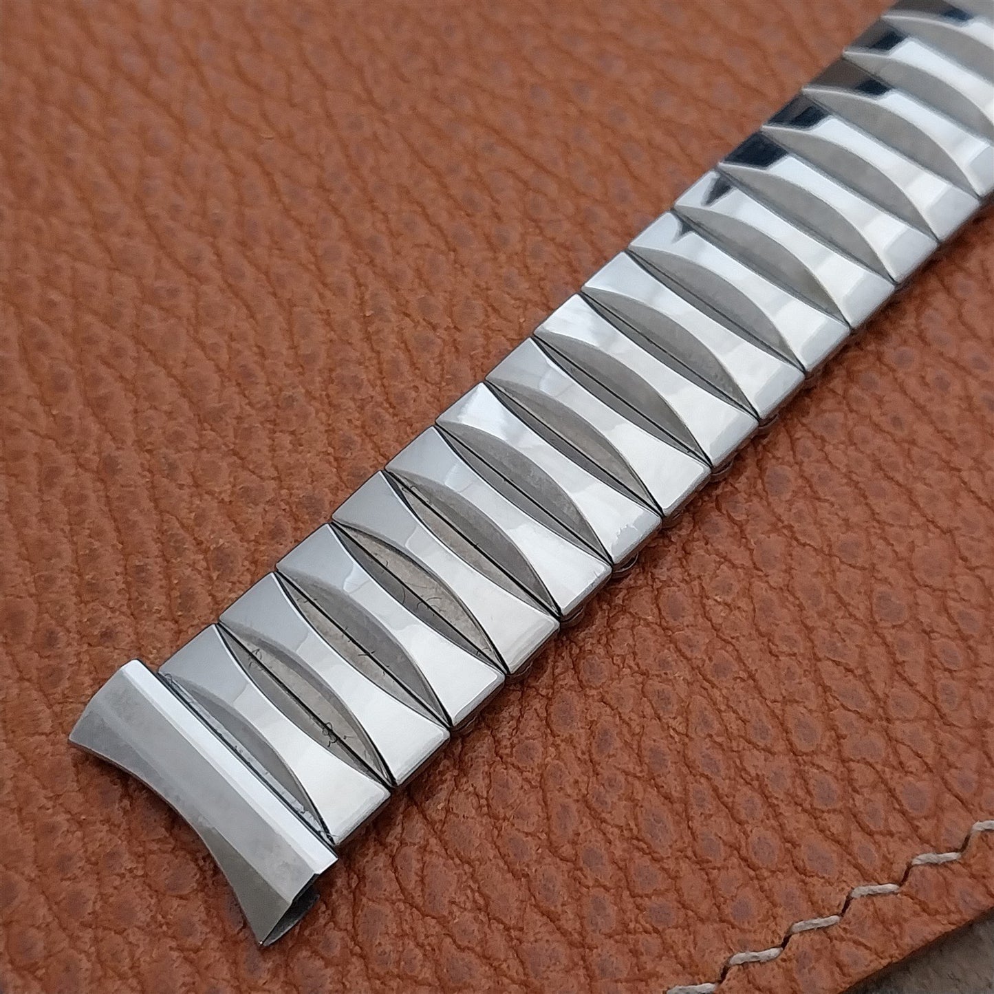 Vintage 1960 Flex-Let Rex Stainless Steel Expansion 17.2mm Unused nos Watch Band
