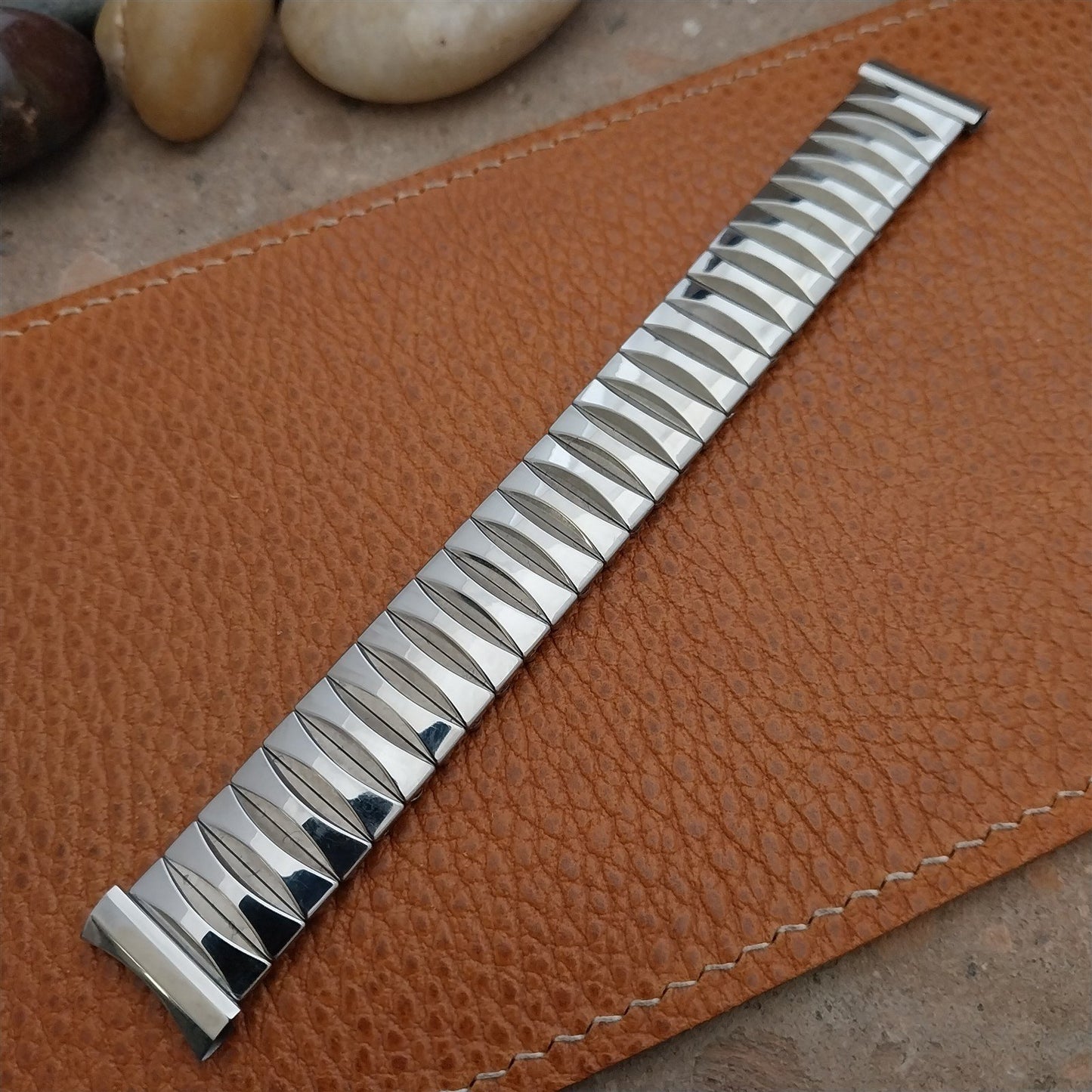 Vintage 1960 Flex-Let Rex Stainless Steel Expansion 17.2mm Unused nos Watch Band