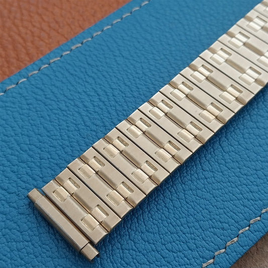 Vintage 18mm 20mm 22mm Speidel Gold Tone Wide Unused Classic 1970s Watch Band