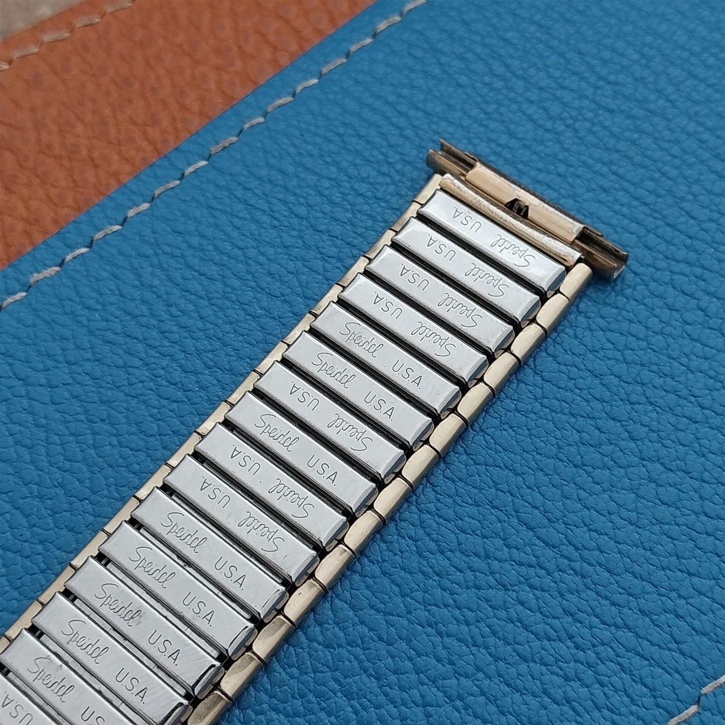 Vintage 18mm 20mm 22mm Speidel Gold Tone Wide Unused Classic 1970s Watch Band