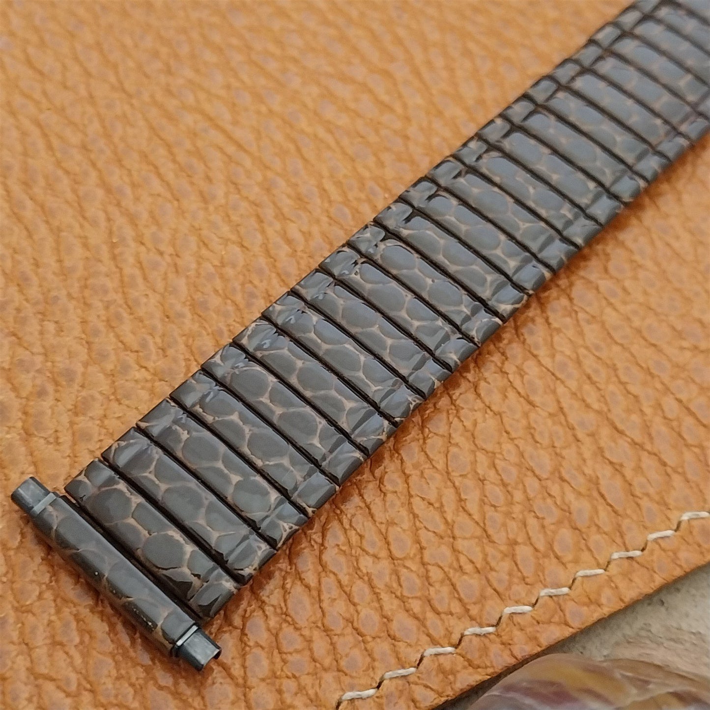 16mm 18mm 20mm Speidel Snakeskin Enameled Classic Stretch Vintage Watch Band