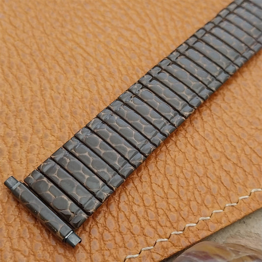16mm 18mm 20mm Speidel Snakeskin Enameled Classic Stretch Vintage Watch Band