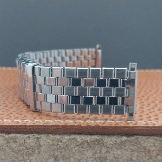 18mm 19mm 20mm 22mm Stainless Steel Overlap Classic Stretch Unused Watch Band