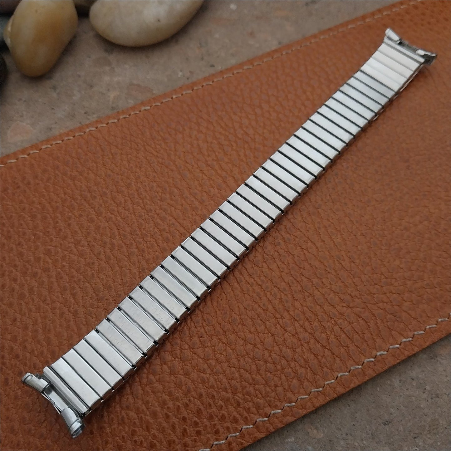Vintage 16mm 18mm 19mm Speidel Linesman Engravable Emblem Unused Watch Band