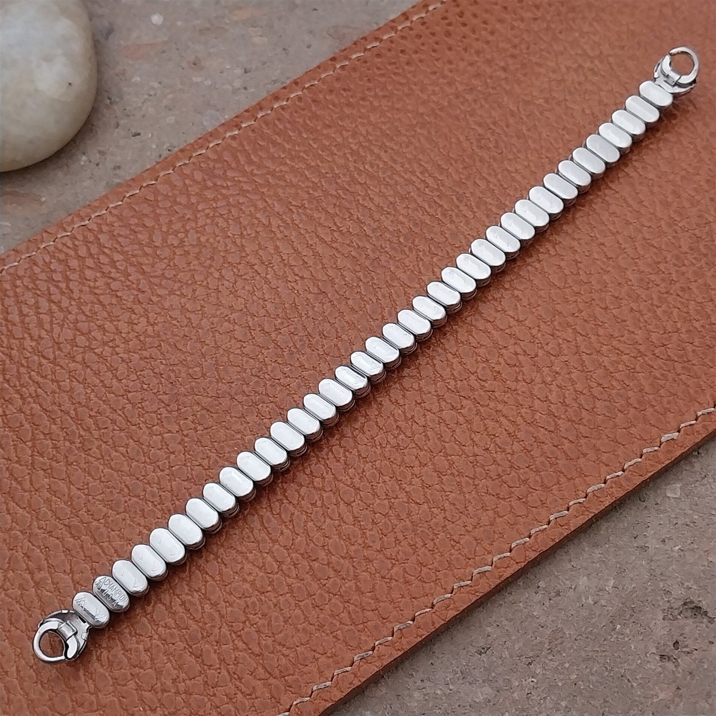 Vintage White Gold-Filled Ladies JB Champion Unused 1950s Cocktail Watch Band