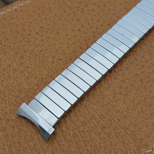 Vintage 16mm 18mm 19mm Gemex Stainless Steel Expansion Unused 1960s Watch Band