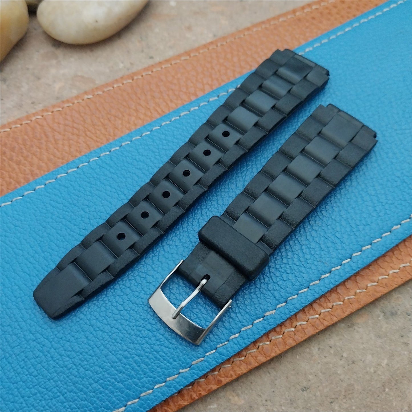 Timex 1970s Vintage 18mm Skindiver Oyster Diver Unused Classic Watch Strap