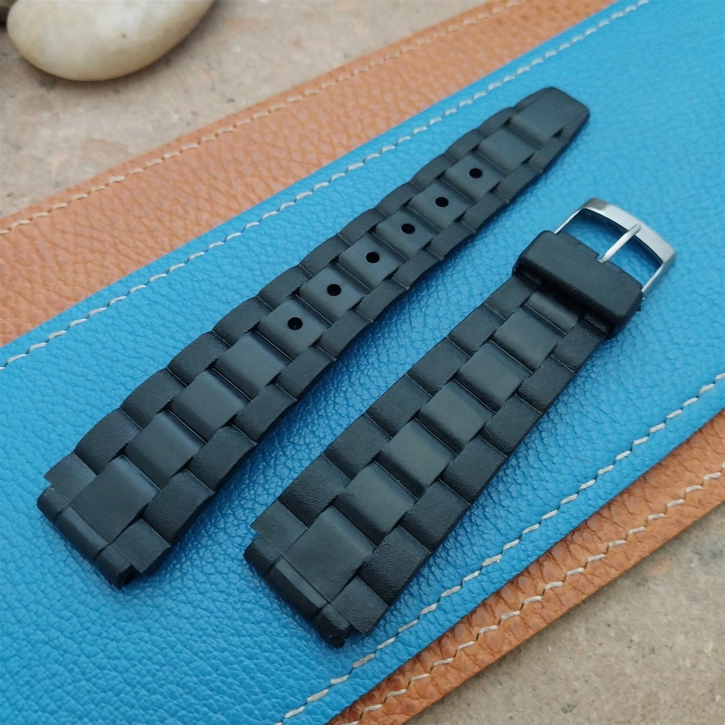 Timex 1970s Vintage 18mm Skindiver Oyster Diver Unused Classic Watch Strap