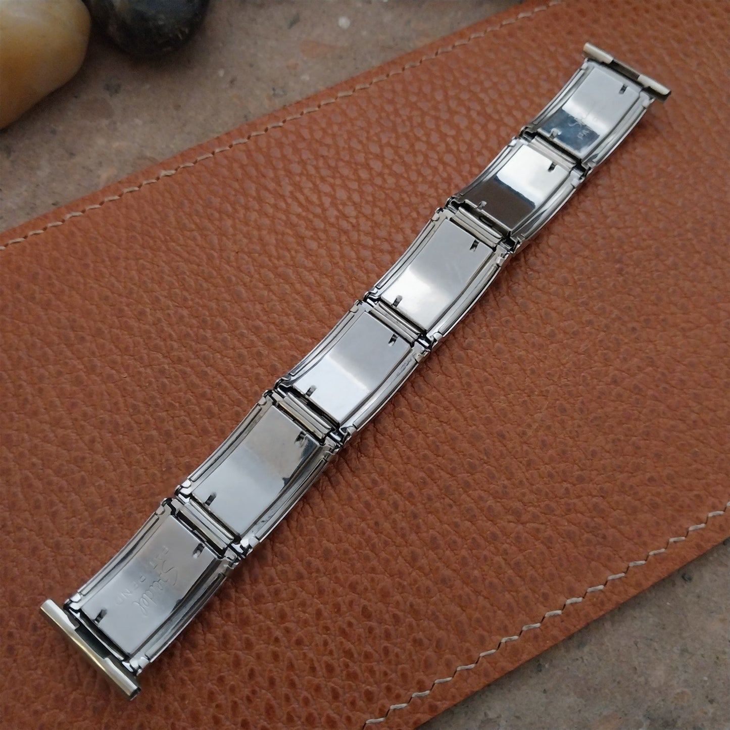19mm 18mm 16mm 1950s Speidel Stainless & Lizard MCM Unused Vintage Watch Band