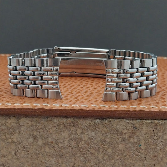 Vintage 17.4mm Prospect Beads of Rice Stainless Unused Classic 1960s Watch Band