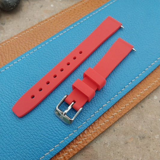 14mm Red Speidel Scrub Unused Silicone Watch Band