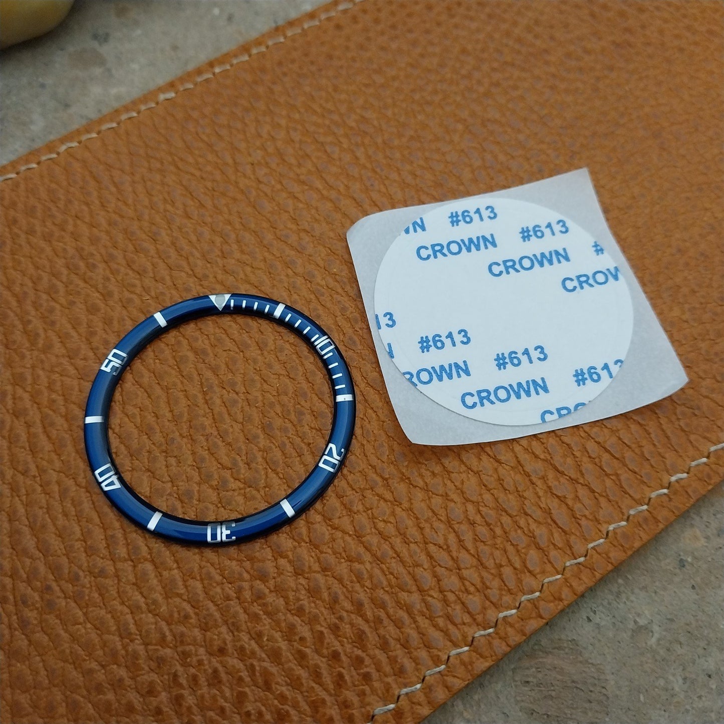 38mm Blue Domed Resin Acrylic Watch Bezel Insert fits Seiko SKX007 SRPD