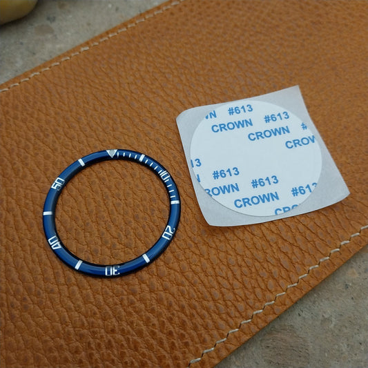 38mm Blue Domed Resin Acrylic Watch Bezel Insert fits Seiko SKX007 SRPD