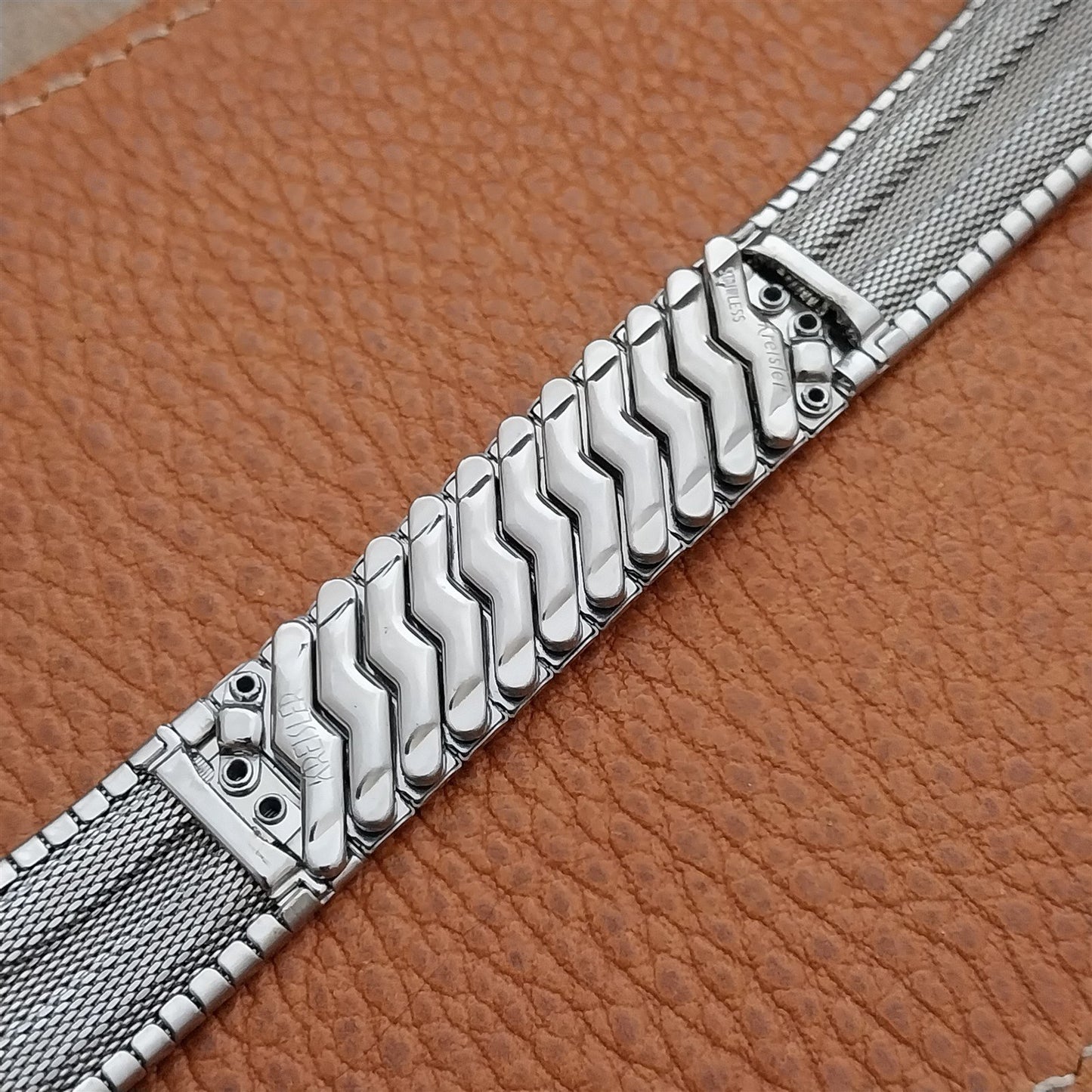 Vintage 19mm 18mm 17mm Kreisler Stainless Steel Unused Classic 1960s Watch Band