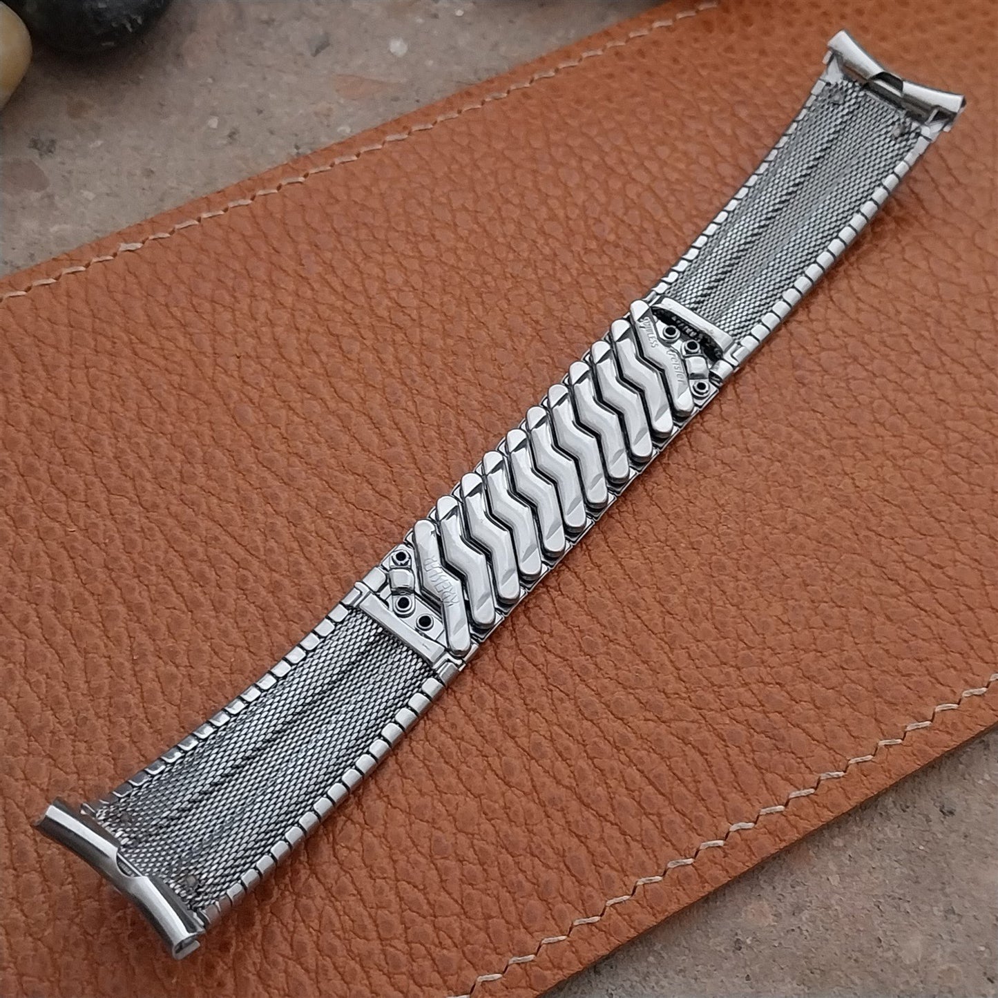 Vintage 19mm 18mm 17mm Kreisler Stainless Steel Unused Classic 1960s Watch Band