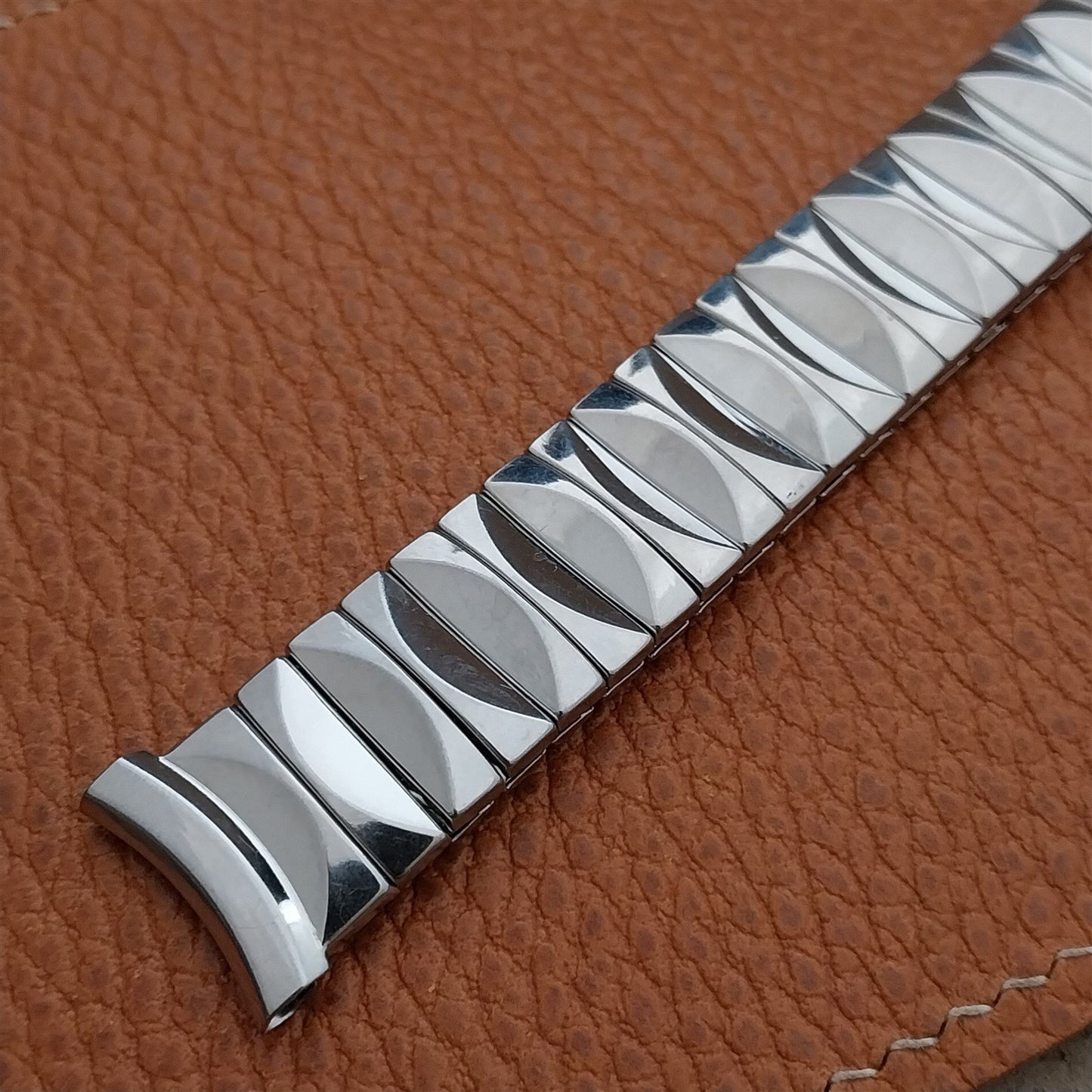 Vintage 18mm 17mm 16mm Stainless Steel Finesse Unused 1950s Watch Band