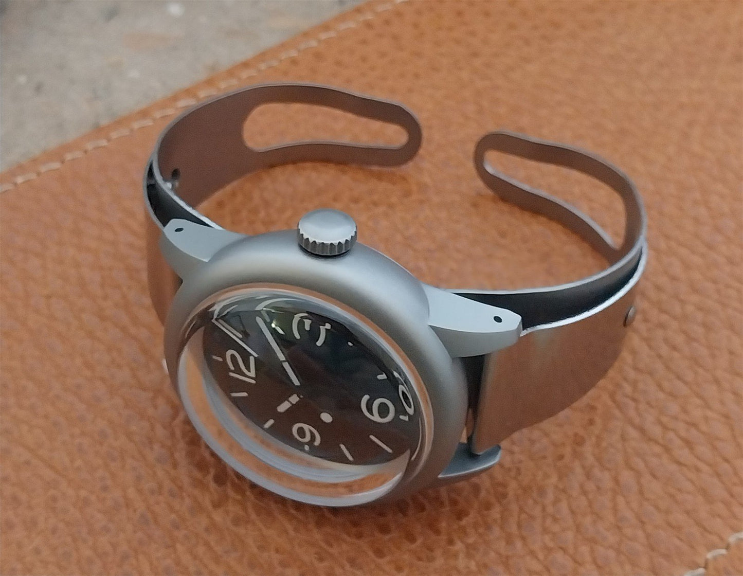 Military Style Field Watch & Don Juan Service Model Stainless Steel Cuff