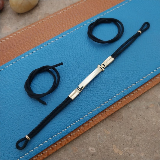 Vintage Ladies Yellow Gold-Fill Kestenmade Black Cordette Unused Watch Band
