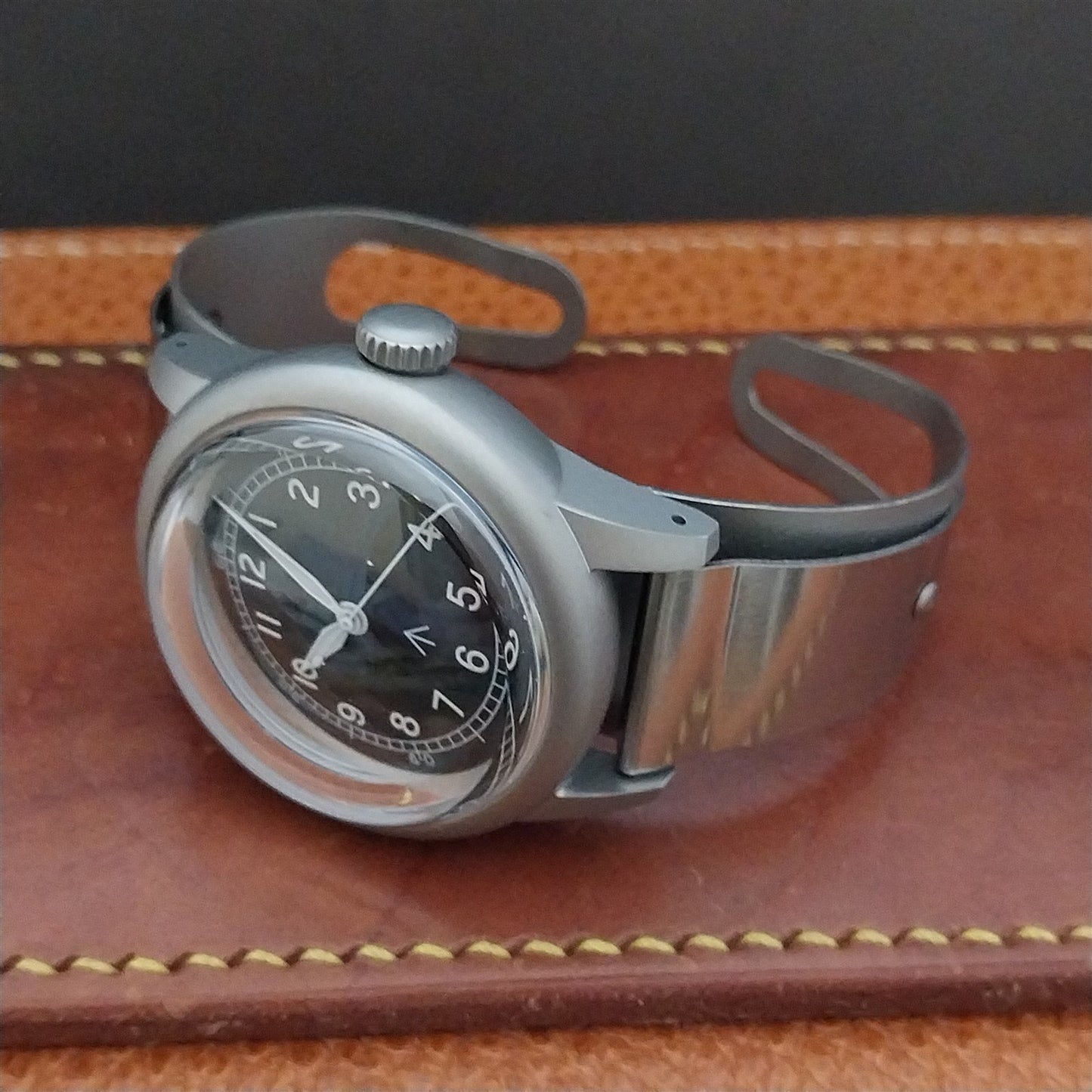 Military Style Field Watch & Don Juan Service Model Stainless Steel Cuff