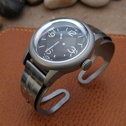 Military Style Field Watch & Don Juan Guardsman Stainless Steel Cuff