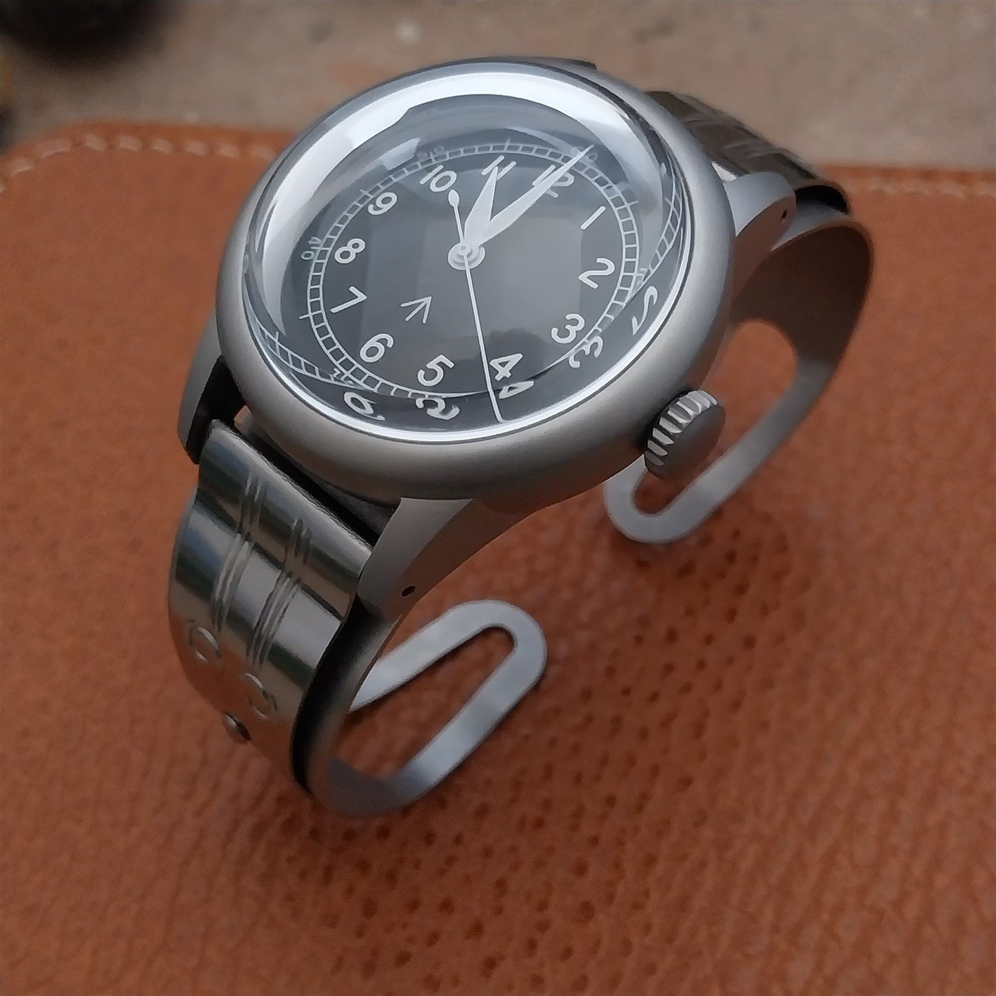 Military Style Field Watch & Don Juan Guardsman Stainless Steel Cuff