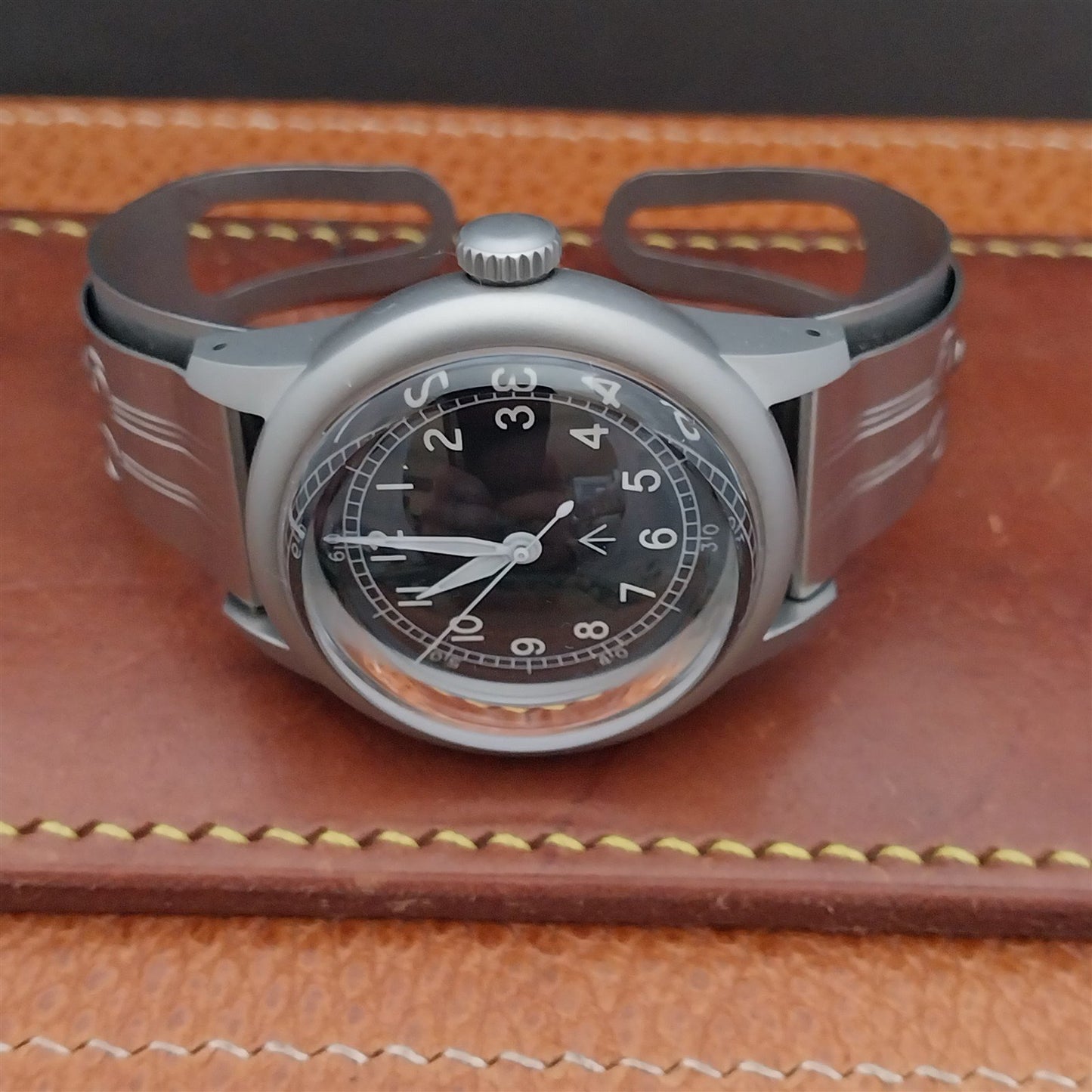 Military Style Field Watch & Don Juan Guardsman Stainless Steel Cuff