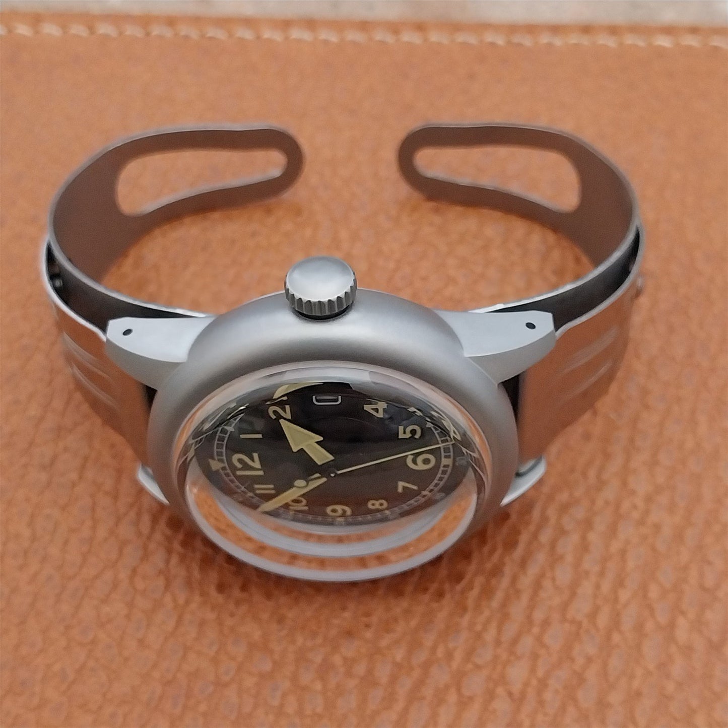 Military Style Field Watch & Don Juan Guardsman Stainless Steel Cuff