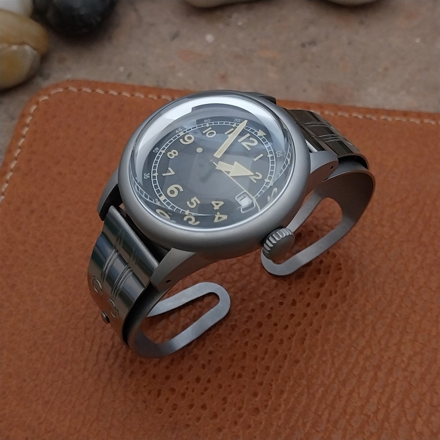 Military Style Field Watch & Don Juan Guardsman Stainless Steel Cuff