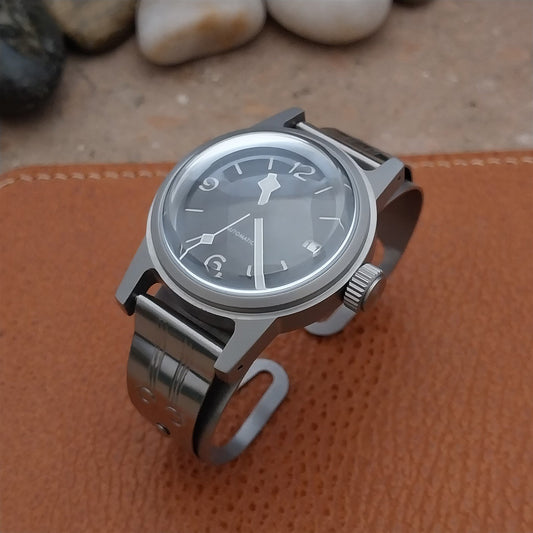 Military Style Field Watch & Don Juan Guardsman Stainless Steel Cuff